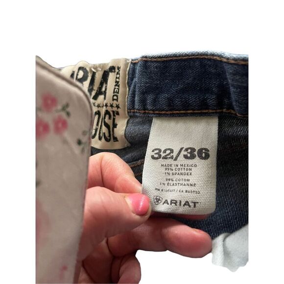 Ariat Denim M3 Loose Mens Blue Dsrk Wash Stackable Straight Leg Jeans Size 32 - Picture 5 of 14